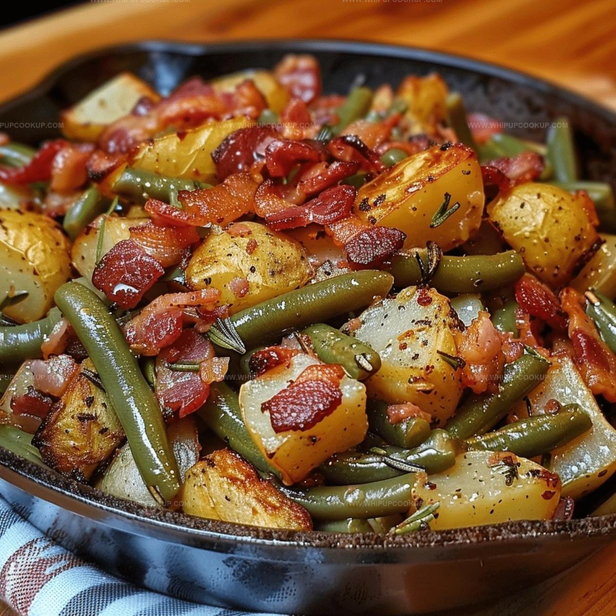 Country Ranch Green Beans N Potatoes With Bacon Recipe