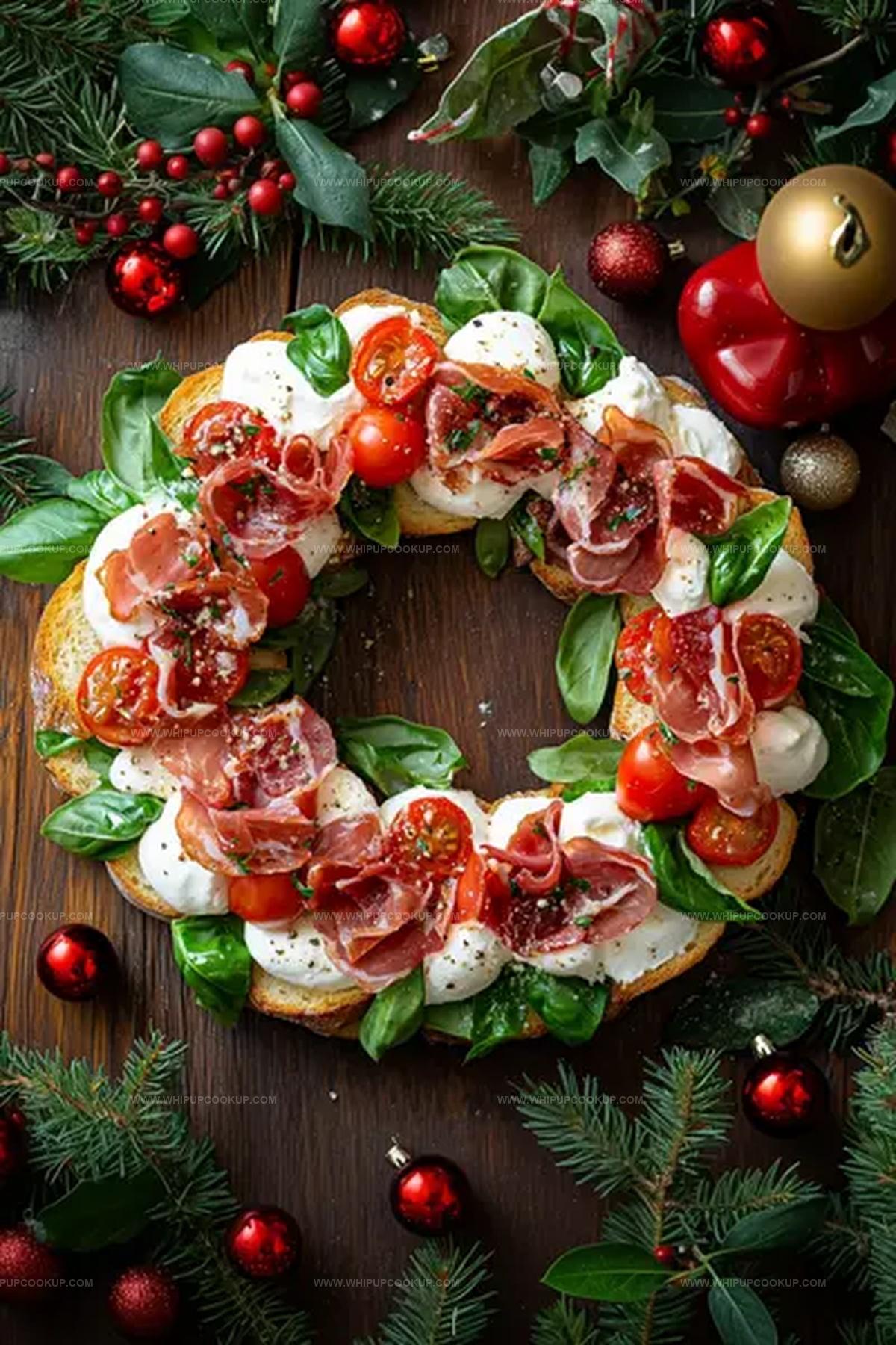 Christmas Bruschetta Wreath Recipe