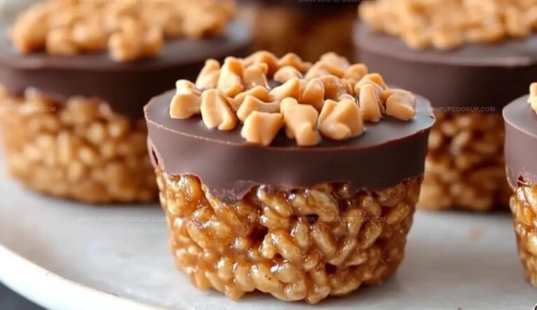 Chocolate Peanut Butter Rice Krispie Cups Recipe