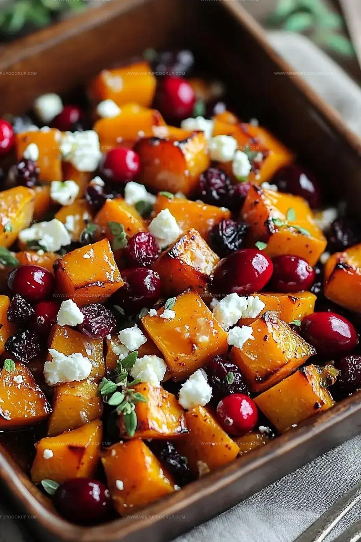 Crispy Honey-Roasted Butternut With Cranberries, Feta & Pumpkin Seeds Recipe