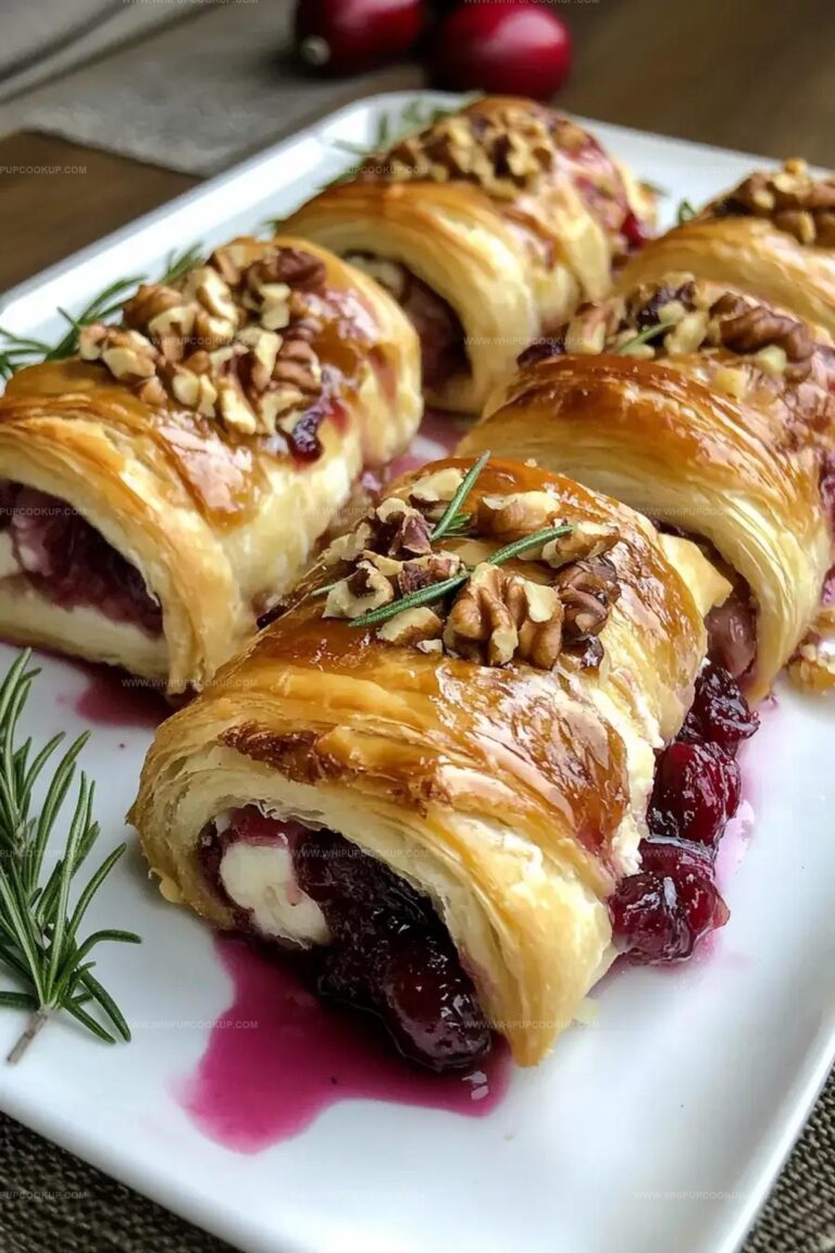 Cranberry And Walnut Baked Brie Rolls Recipe