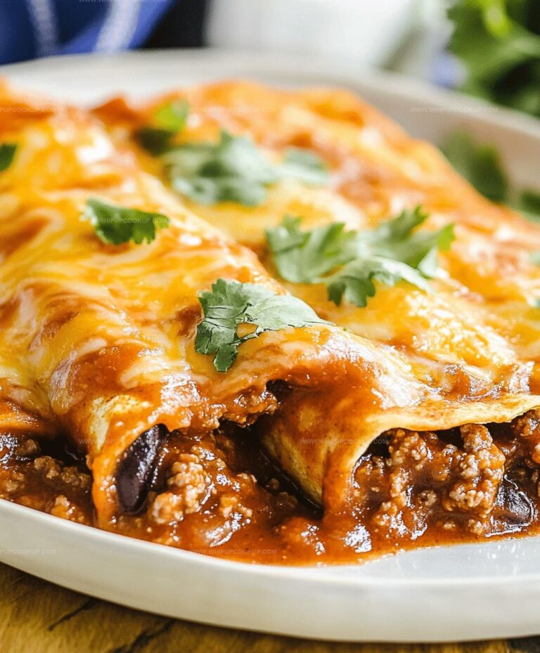Easy Ground Beef Enchiladas Recipe
