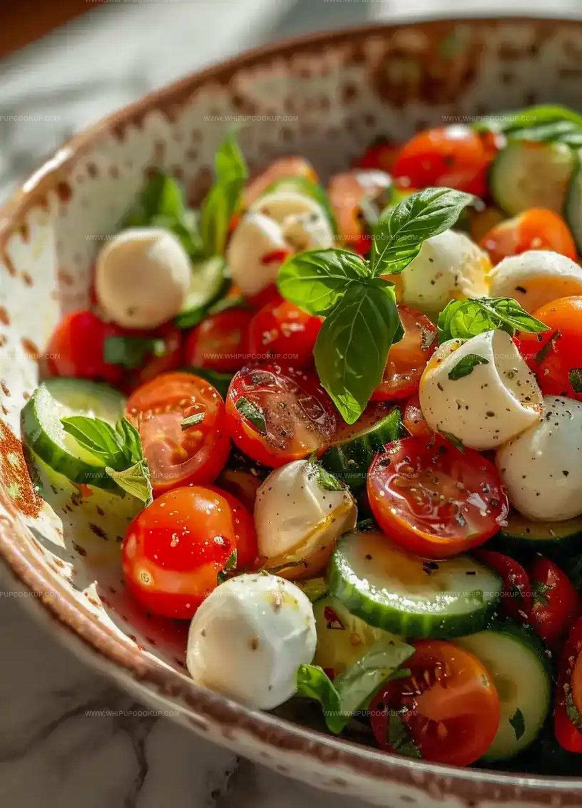 Tomato Cucumber Salad with Mozzarella Recipe