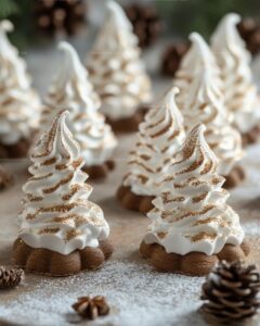 Festive Tree Meringue Cookies Recipe