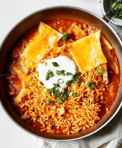 Easy Cheesy Rabokki With Ramen Noodles Recipe