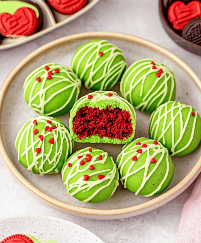 Grinch Oreo Balls (with Red Velvet Oreos) Recipe