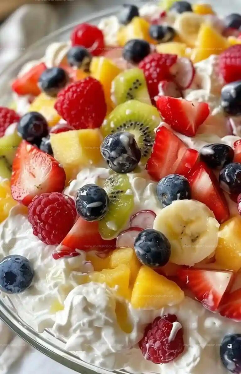 No Bake Cheesecake Fruit Salad Recipe