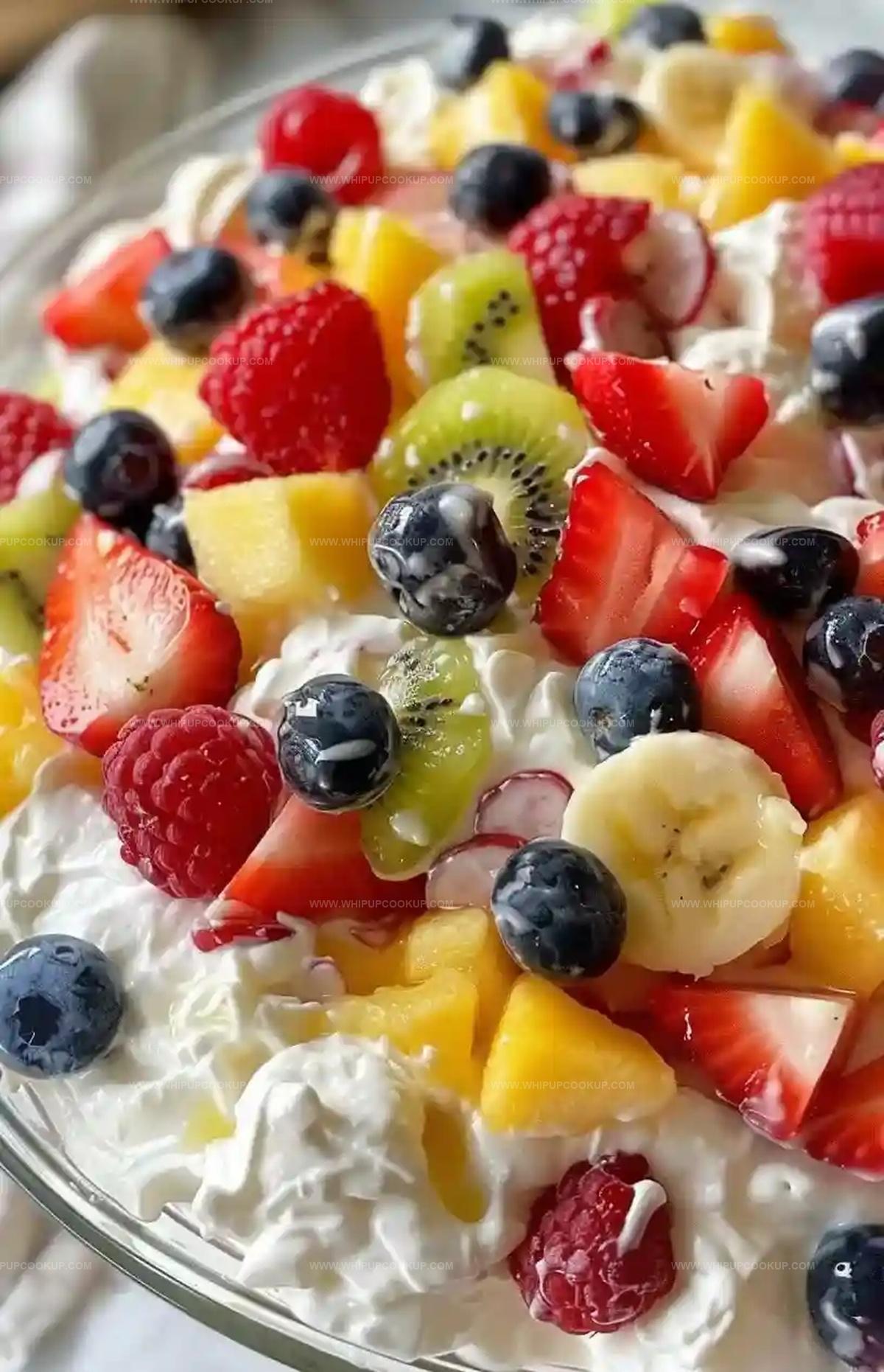 No Bake Cheesecake Fruit Salad Recipe