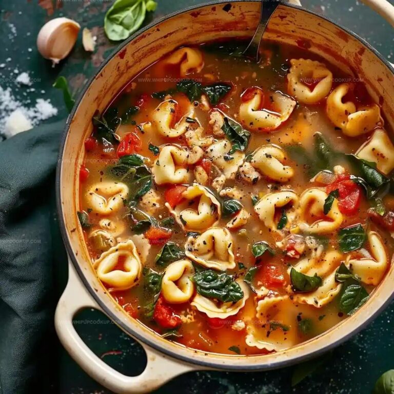 Creamy Tuscan Garlic Tortellini Soup Recipe