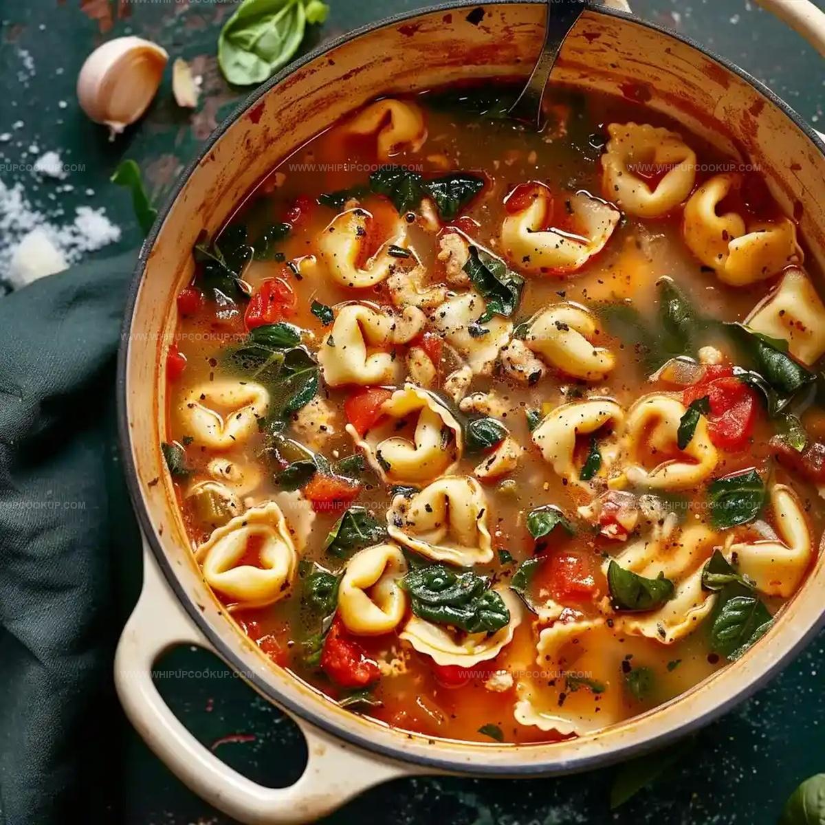 Creamy Tuscan Garlic Tortellini Soup Recipe
