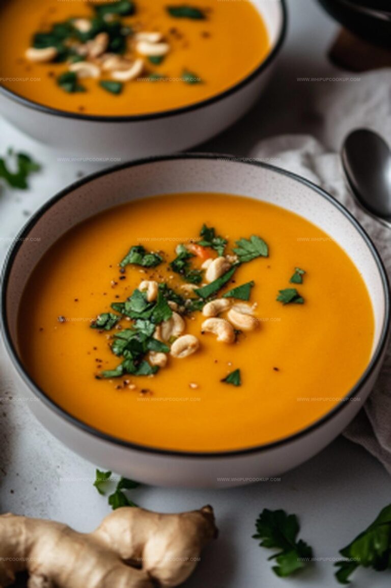 Creamy Cashew Carrot Ginger Soup (Vegan & Gluten-Free) Recipe