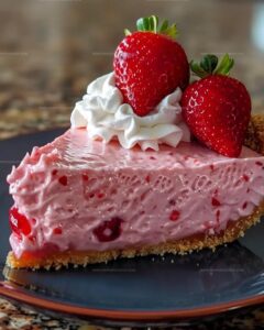 No Bake Strawberry Jello Pie Recipe