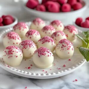 White Chocolate Raspberry Truffles Recipe