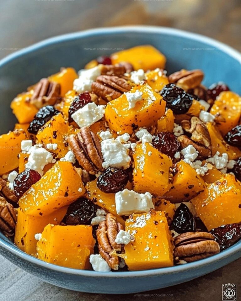 Sweet And Savory Honey Roasted Butternut Squash With Cranberries, Pecans, And Feta Recipe