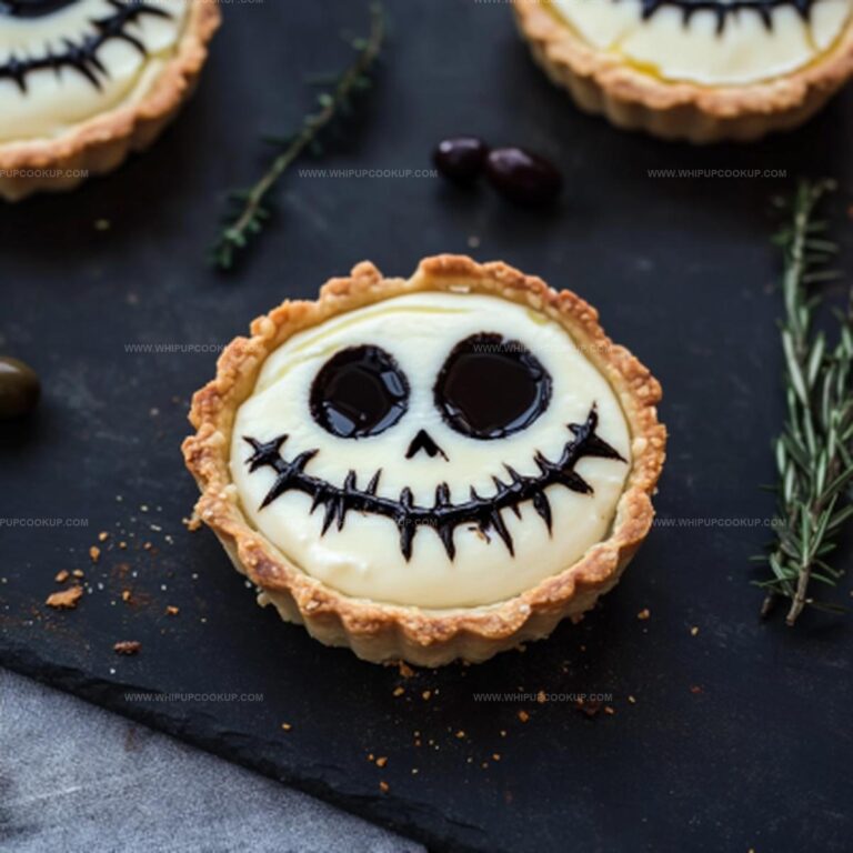 Halloween Jack Skellington Ricotta Olive Tarts Recipe