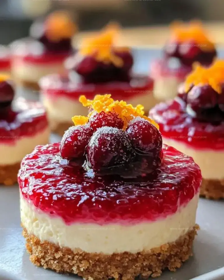 Cranberry Orange Mini Cheesecakes Recipe