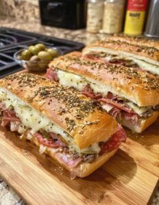 Baked Italian Sub Sandwiches Recipe