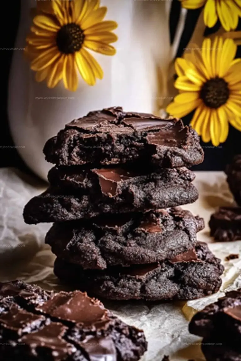 Eggless-Flourless Chocolate Fudge Cookies Recipe