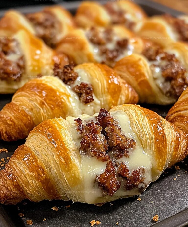 Buttery Rotel Sausage And Cream Cheese Crescents Recipe