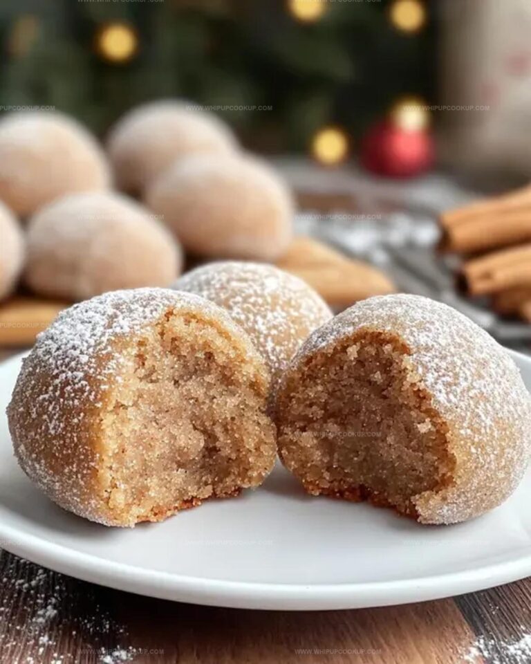 Cinnamon Sugar Snowball Cookies Recipe