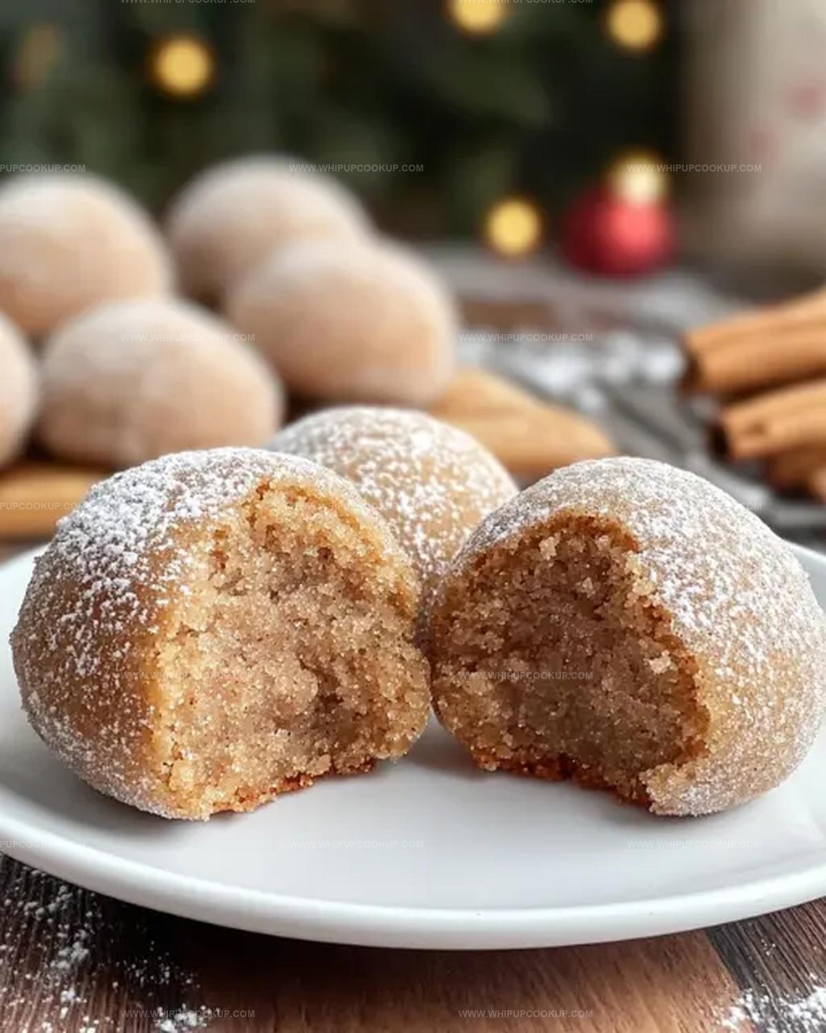 Cinnamon Sugar Snowball Cookies Recipe