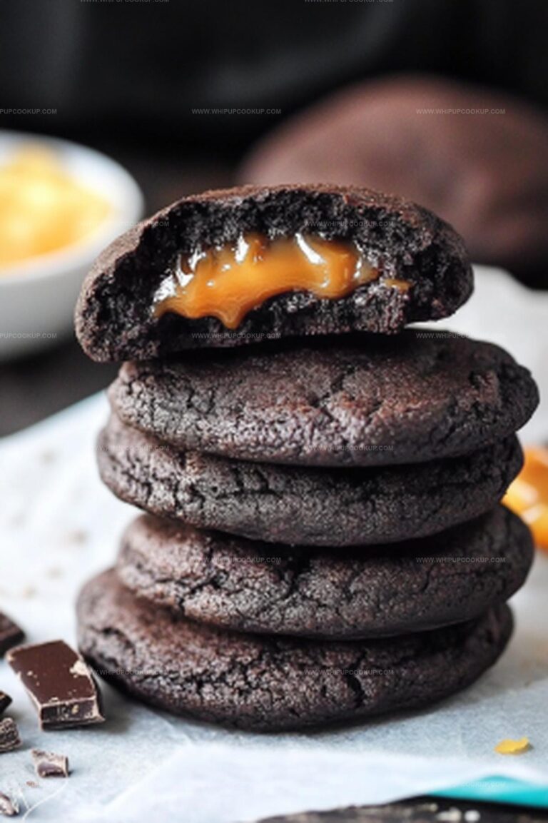 Salted Caramel Stuffed Chocolate Cookies Recipe