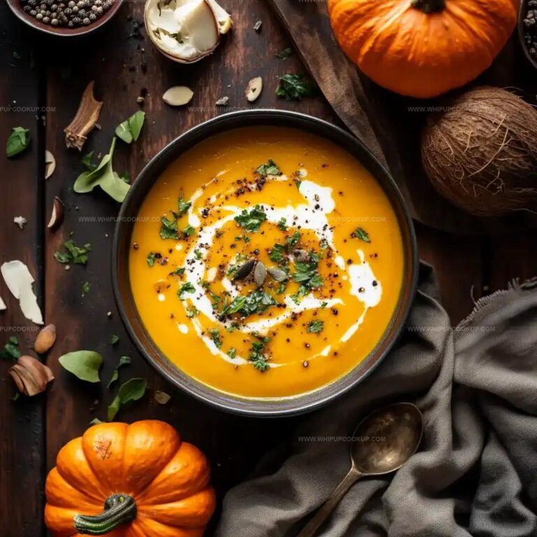 Creamy Coconut Curry Pumpkin Soup Recipe