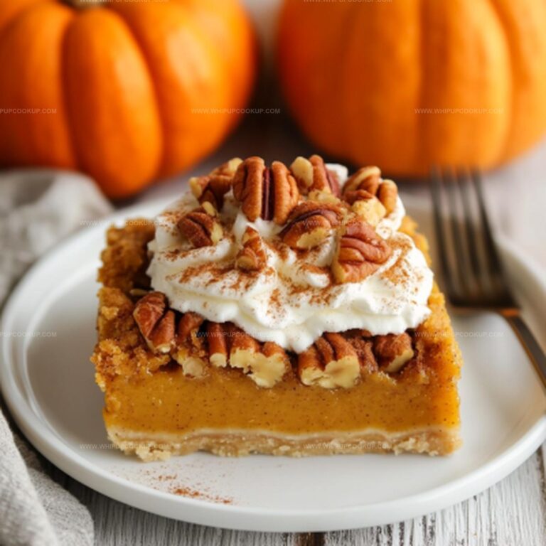 Pumpkin Pecan Custard Pie Bars Recipe