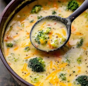 Creamy Broccoli Cheddar Soup Recipe