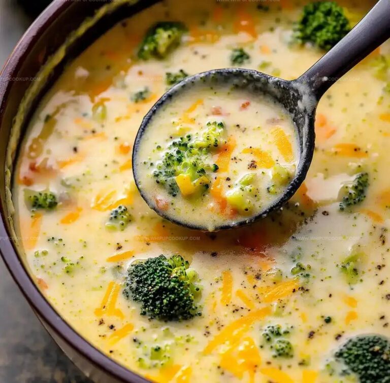 Creamy Broccoli Cheddar Soup Recipe