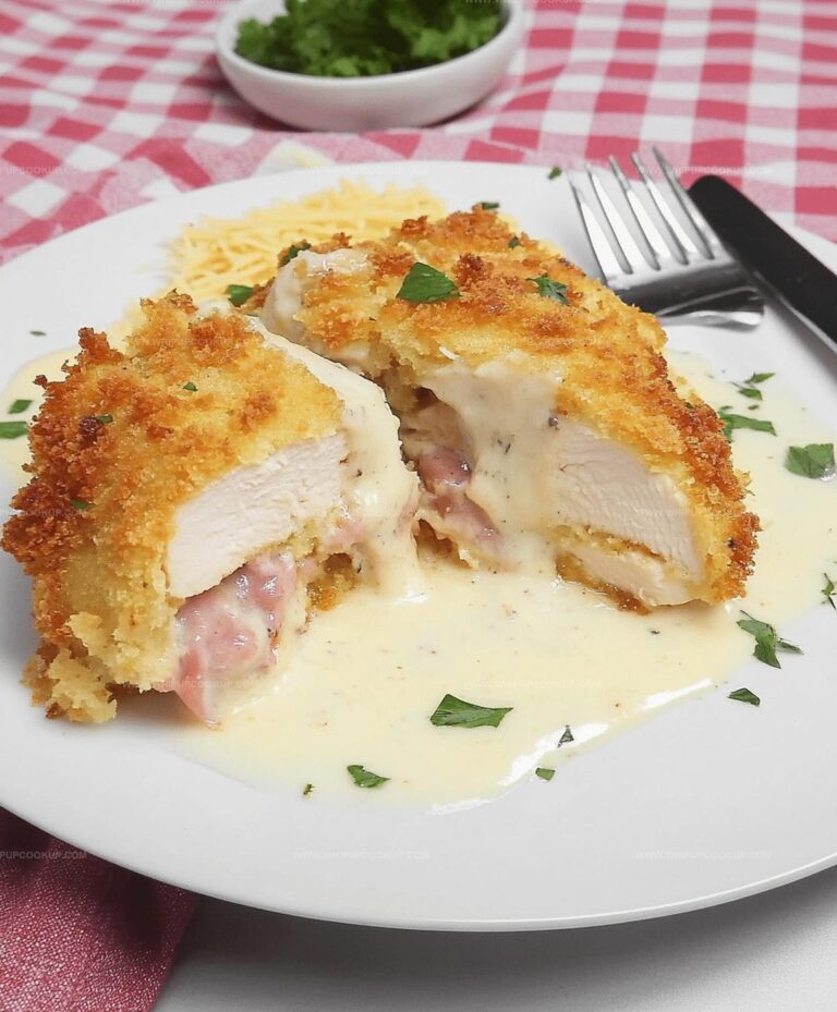 Chicken Cordon Bleu With Swiss Cheese Sauce Recipe