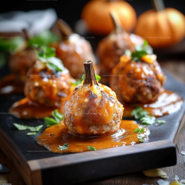 Buffalo Meatball Pumpkins Recipe