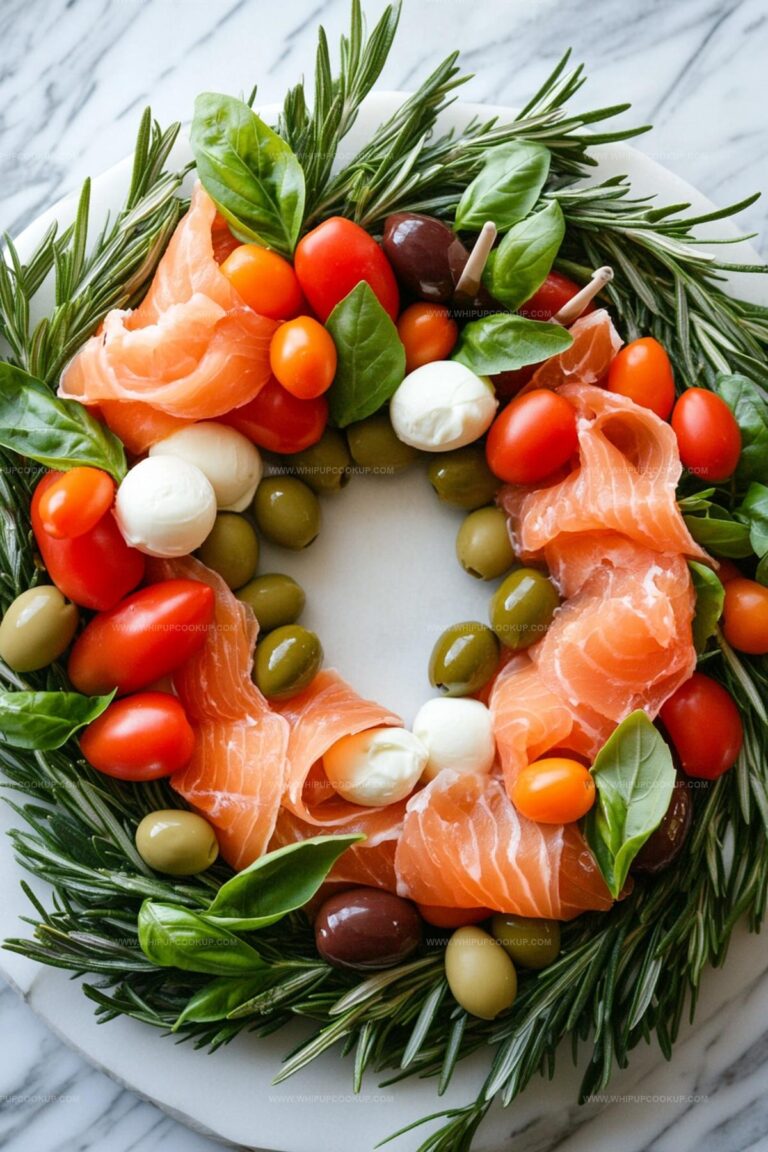 Mini Christmas Wreath With Smoked Salmon Recipe