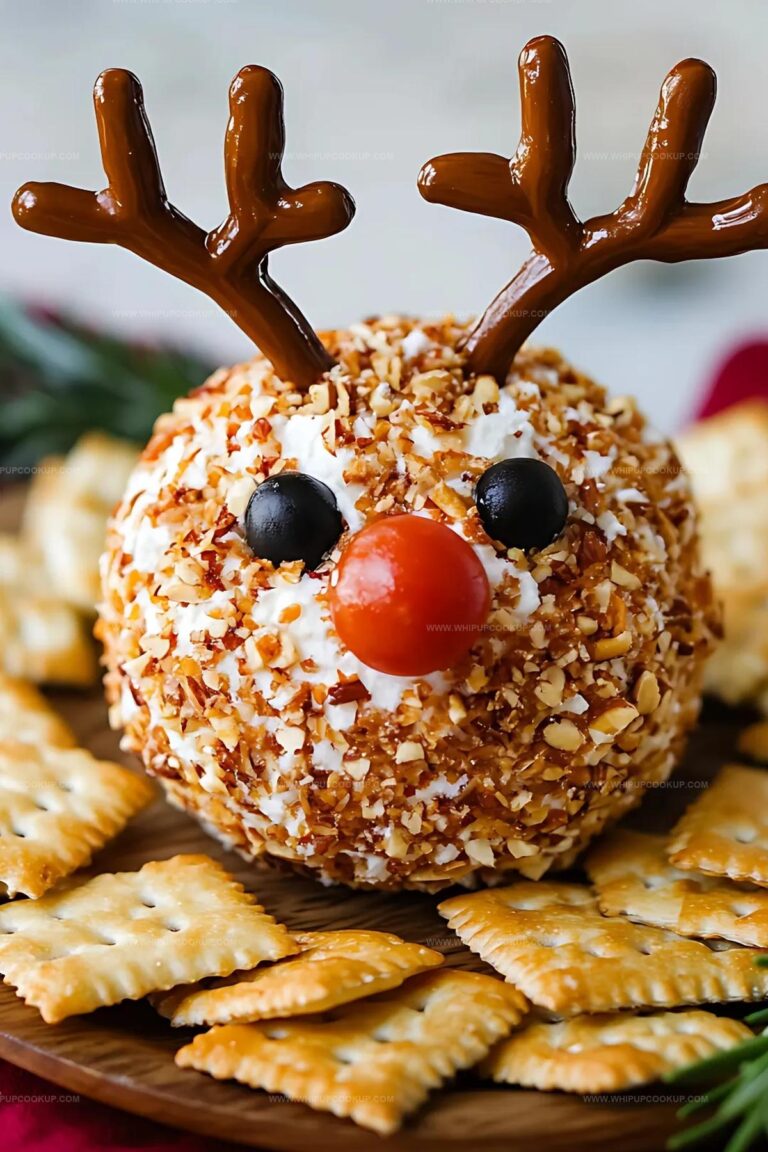 Rudolph Christmas Cheese Ball Recipe Recipe