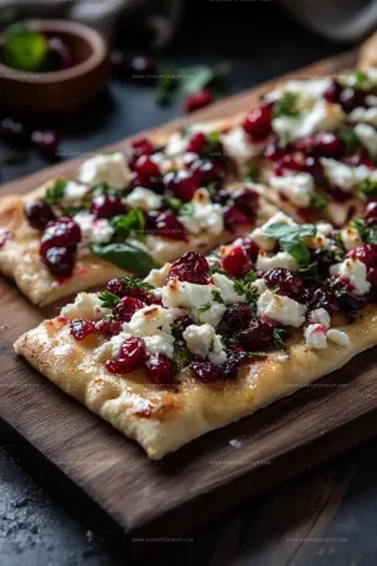 Roasted Cranberry And Goat Cheese Flatbread Recipe