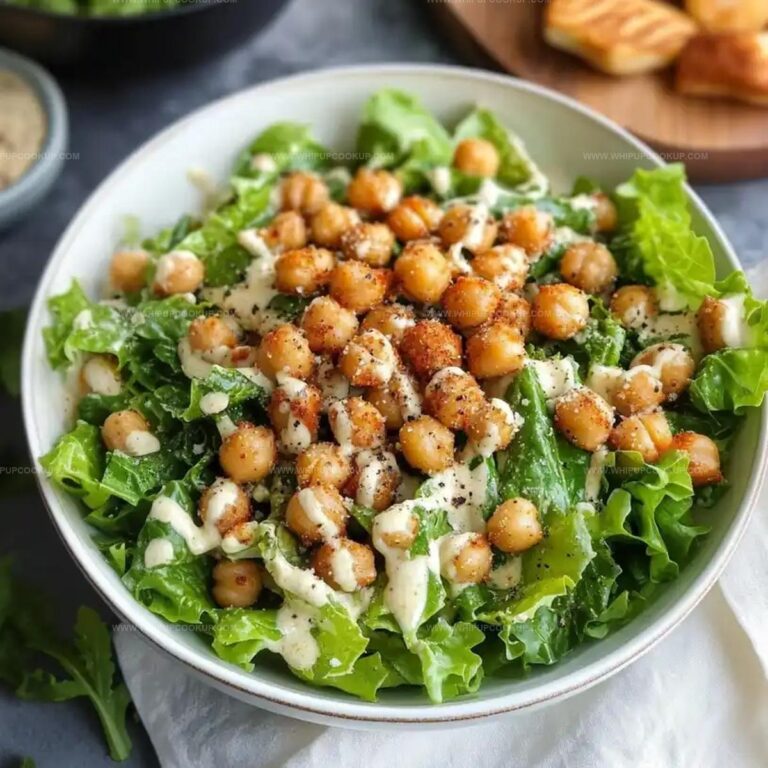 Vegan Caesar Salad with Chickpeas Recipe