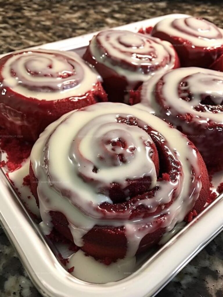 Red Velvet Cinnamon Rolls Recipe