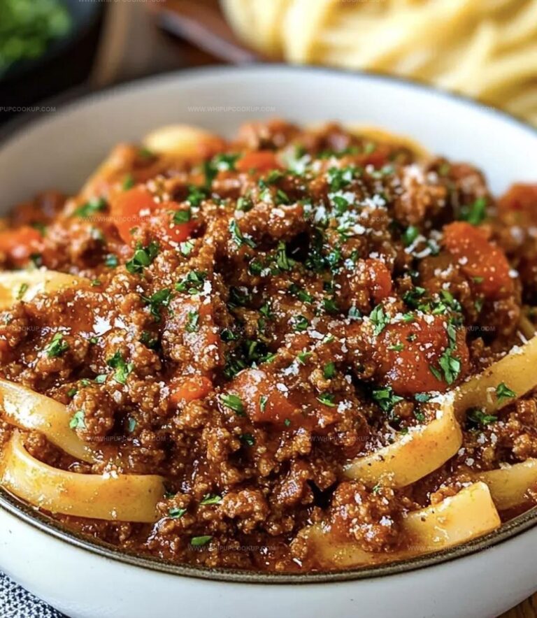 Homemade Bolognese Sauce Recipe