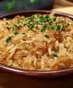 French Onion Rice Casserole Recipe