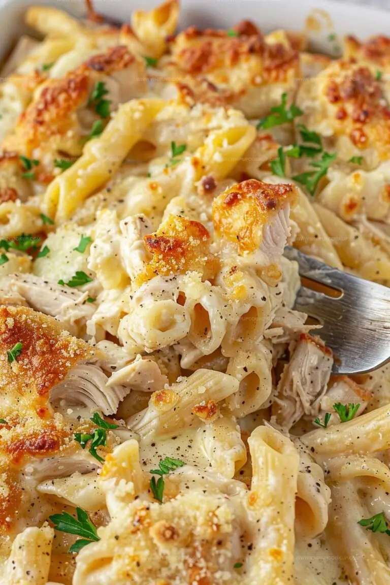 Garlic Parmesan Chicken Pasta Bake Recipe