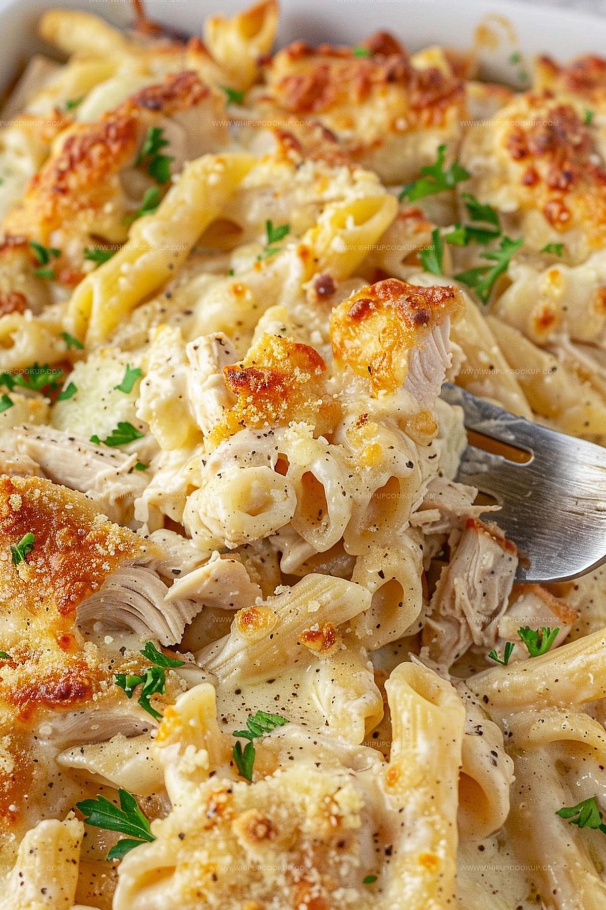 Garlic Parmesan Chicken Pasta Bake Recipe
