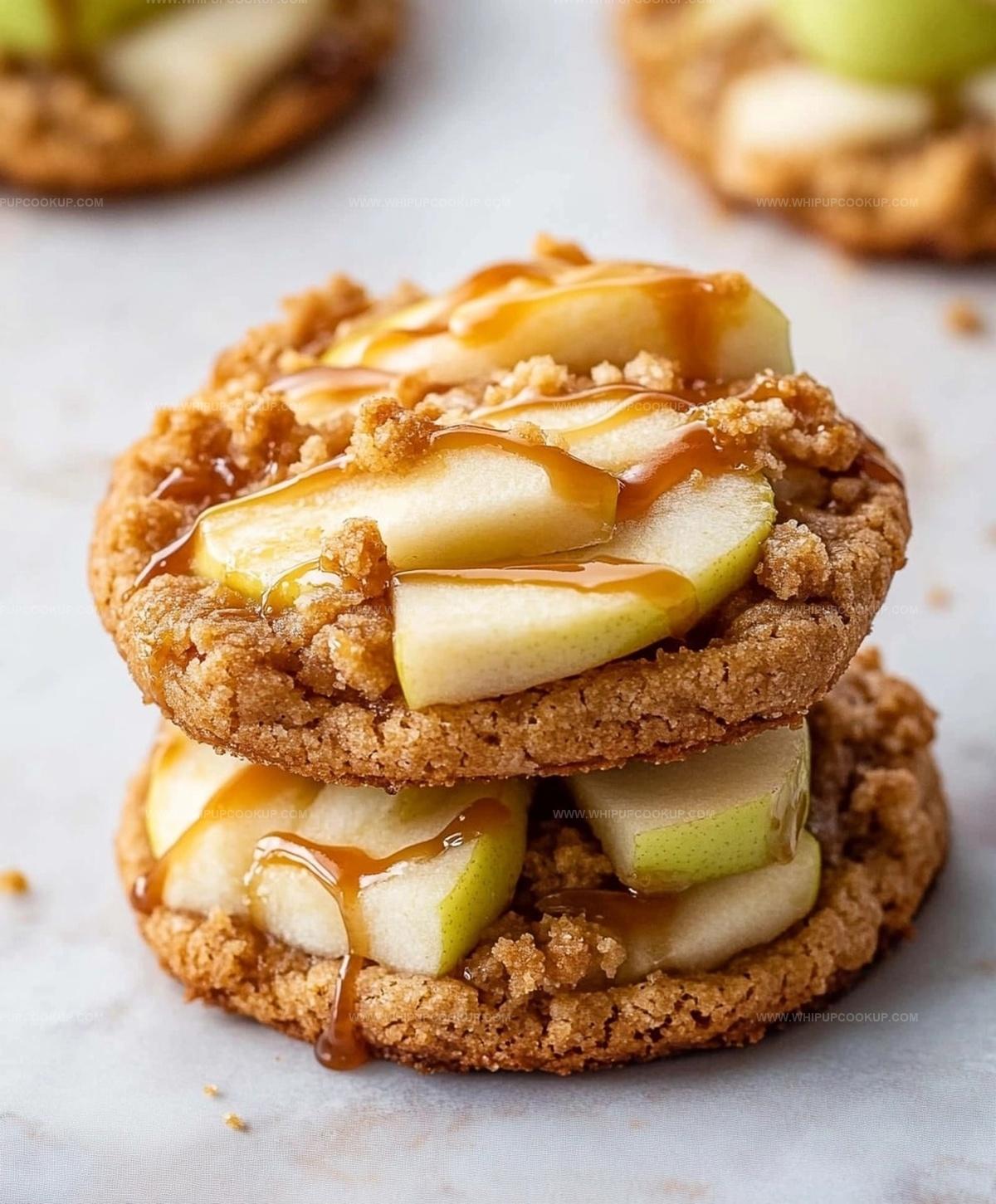 Caramel Apple Cookies Crumbl Copycat Recipe