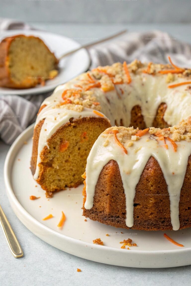 Carrot Pound Cake with Cream Cheese Glaze Recipe