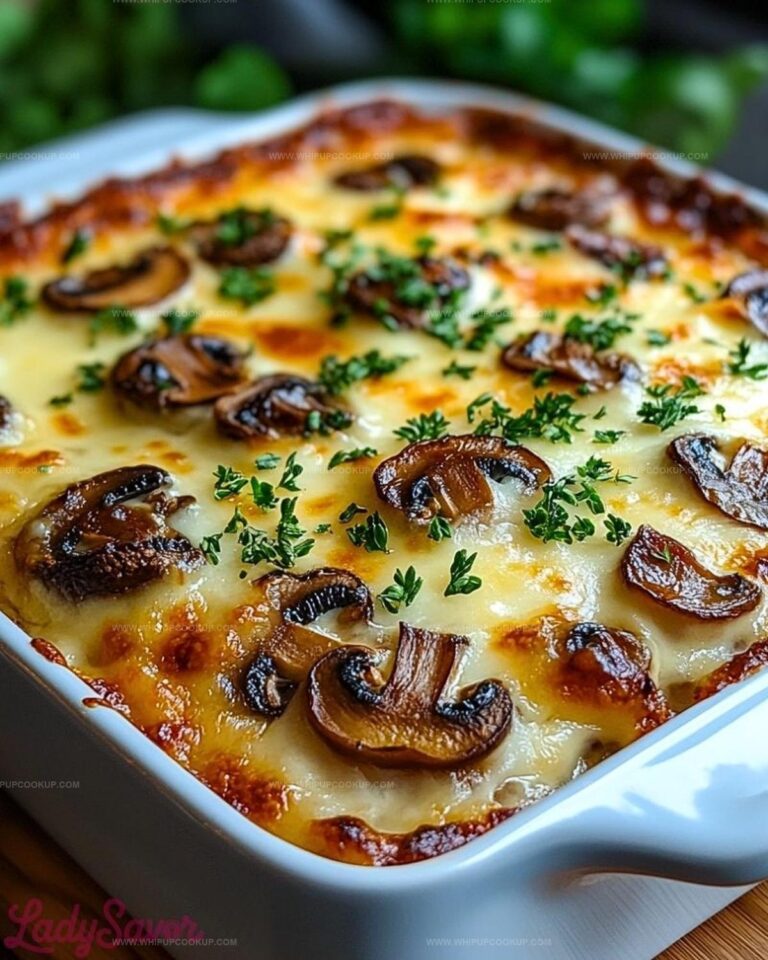 Mushroom Mozzarella Bake Recipe