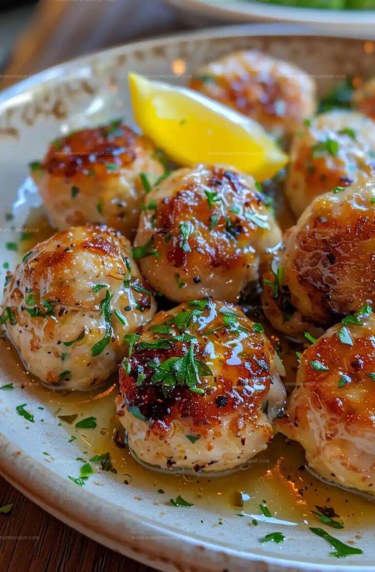 Quick & Easy Chicken Piccata Meatballs Recipe