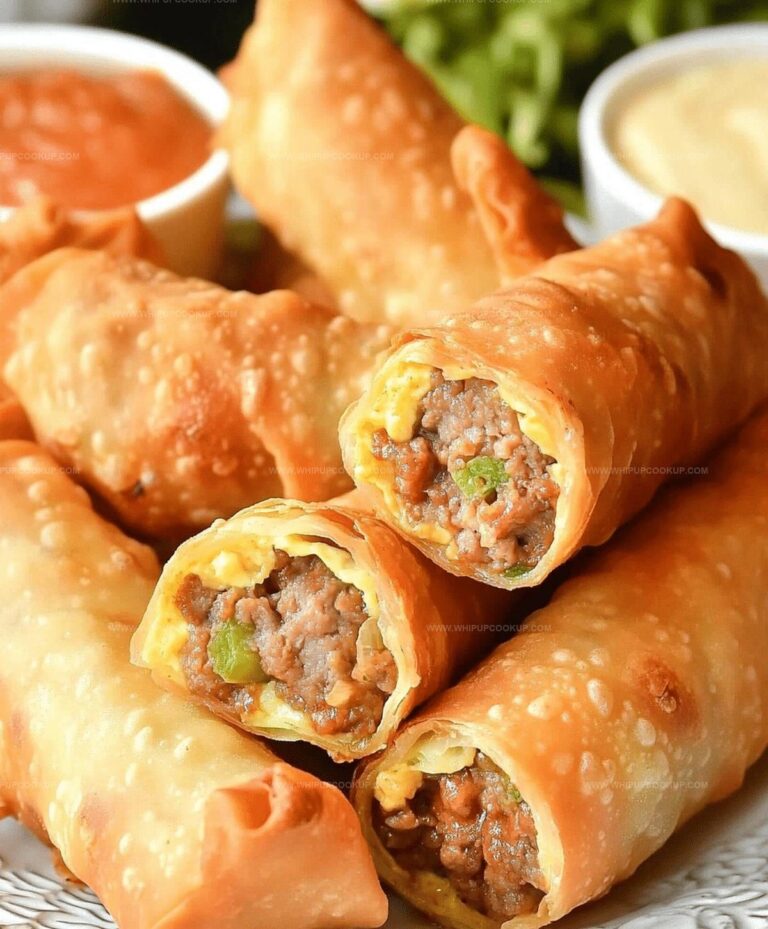 Cheeseburger Egg Rolls Recip Recipe