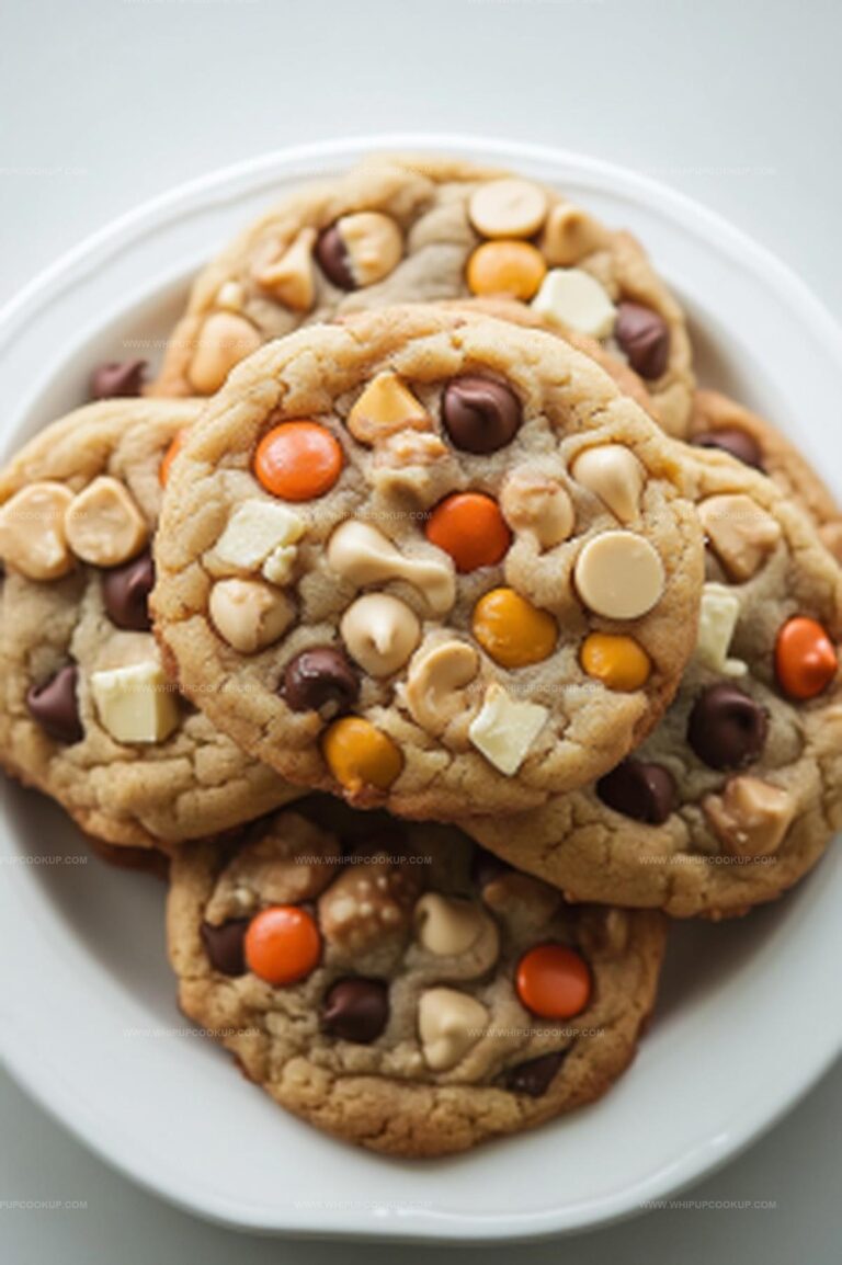 White Chocolate Reeses Pieces Peanut Butter Chip Cookies Recipe