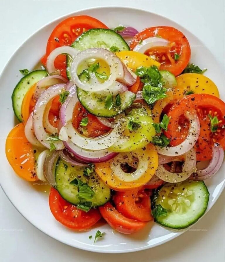 Marinated Cucumber Tomato and Onion Salad Recipe