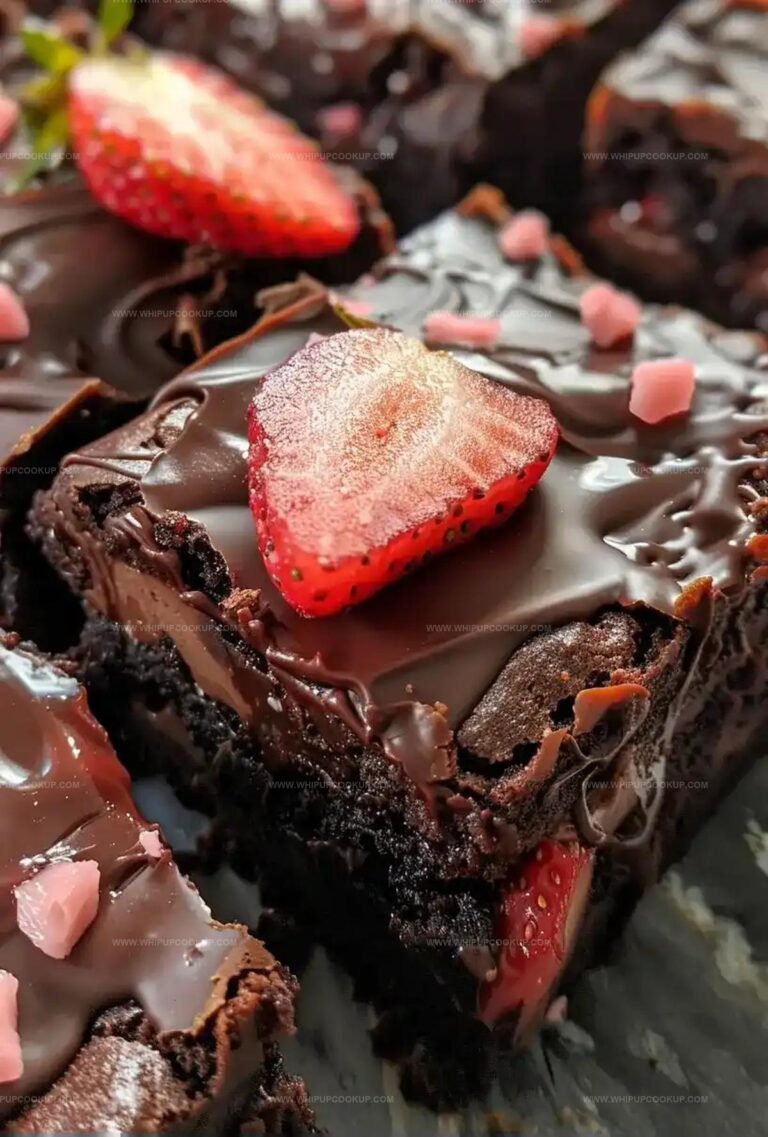 Chocolate Covered Strawberry Brownies Recipe