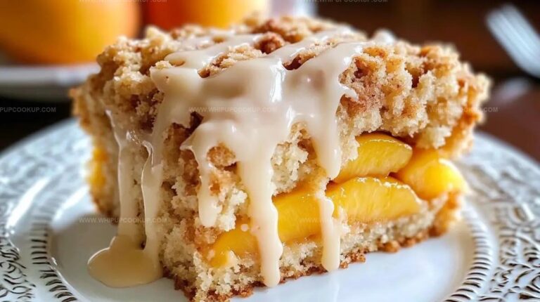 Southern Peach Crumb Cake Recipe